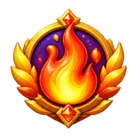 On fire badge
