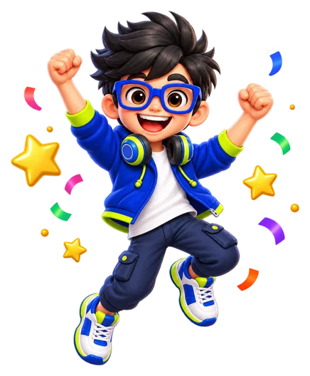 Byte celebrating a verified win