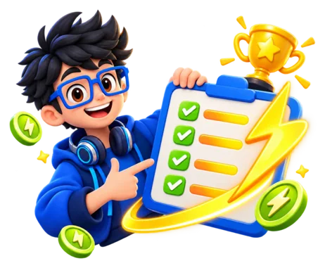 Byte checking off a task list